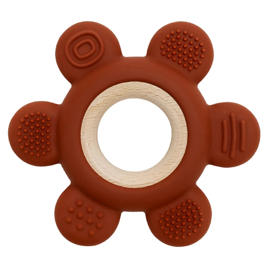 Sun Teether for Baby BPA Free Silicone Children Infant Sensory Chewing Toy