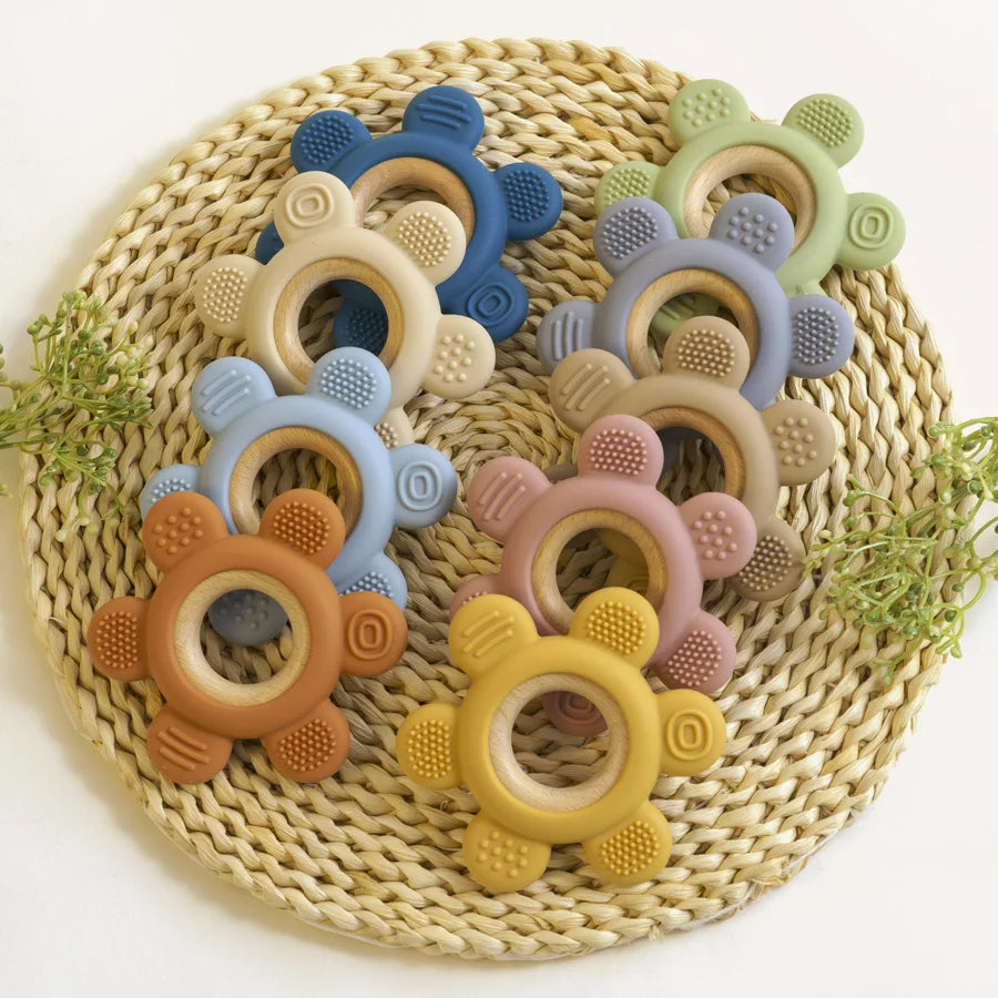 Sun Teether for Baby BPA Free Silicone Children Infant Sensory Chewing Toy