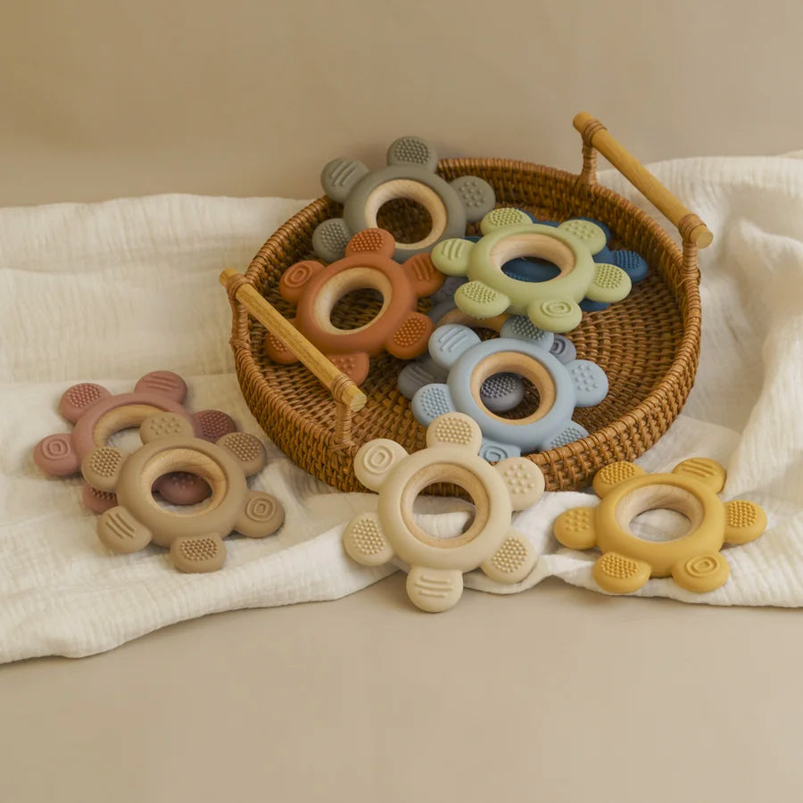 Sun Teether for Baby BPA Free Silicone Children Infant Sensory Chewing Toy