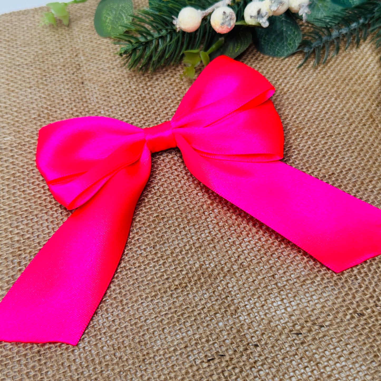 kids hair accessory bow pink