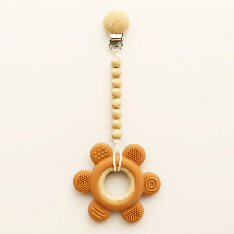 Sun Teether for Baby BPA Free Silicone Children Infant Sensory Chewing Toy