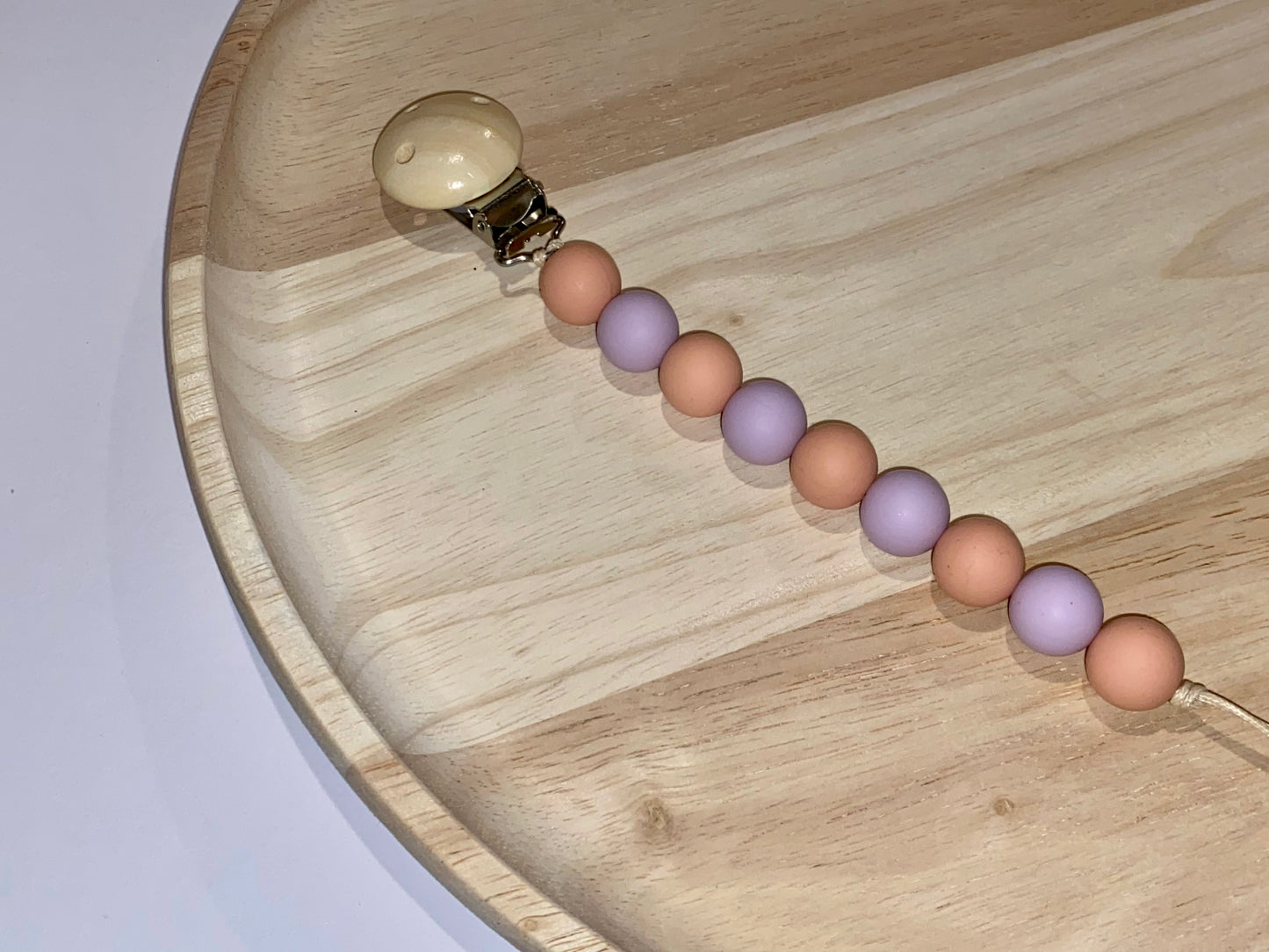 beaded silicone dummy chain baby accessory
