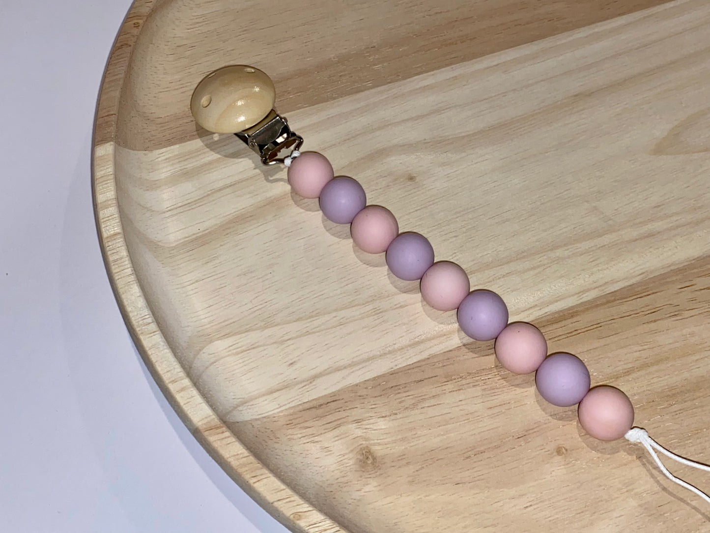 beaded silicone dummy chain baby accessory
