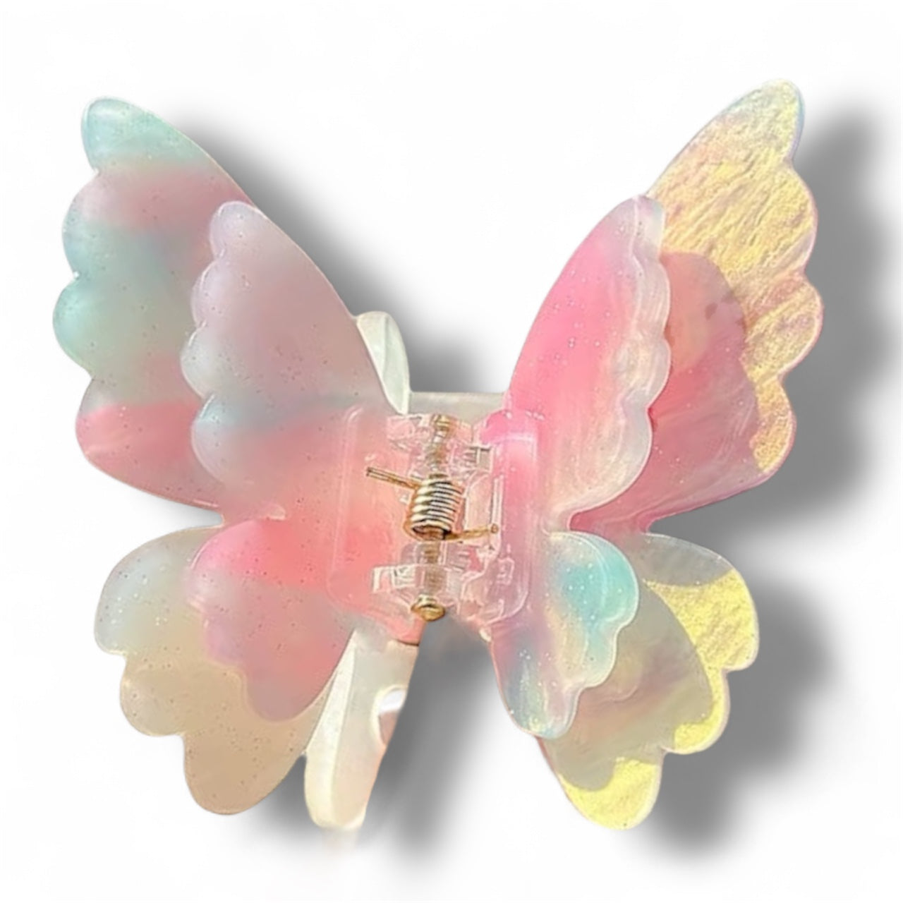 Sweet Colour Changing Butterfly Hair Claw Summer Fairy Hair Clip for Women Girl Clip