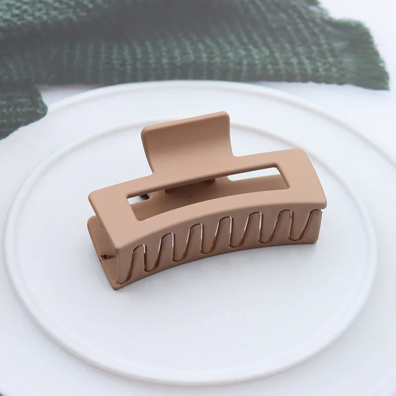 Women'S Hair Claws Hair Clips 8.5Cm/3.35In Large Size Solid Barrette Crab Hair Clips Fashion Hair Accessories