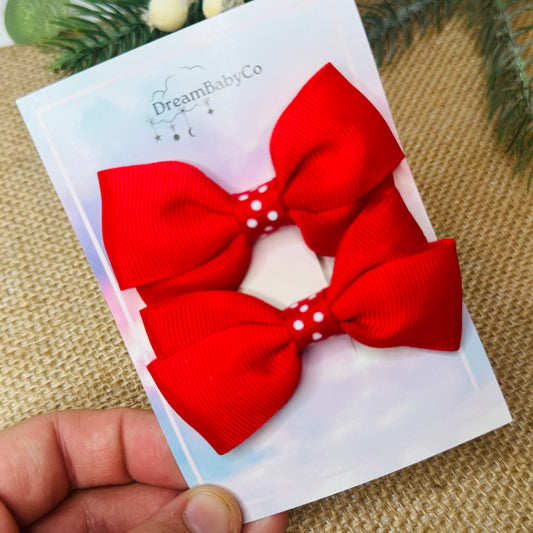 kids hair accessory bow clip set