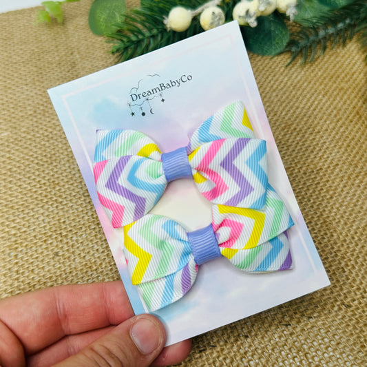 kids hair accessory bow clip set