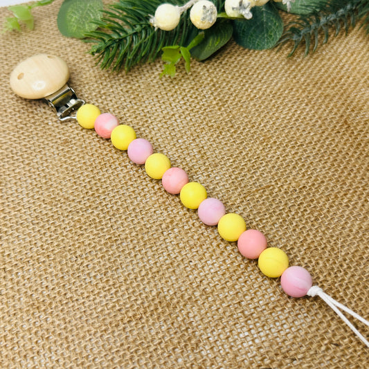 baby dummy chain silicone beaded
