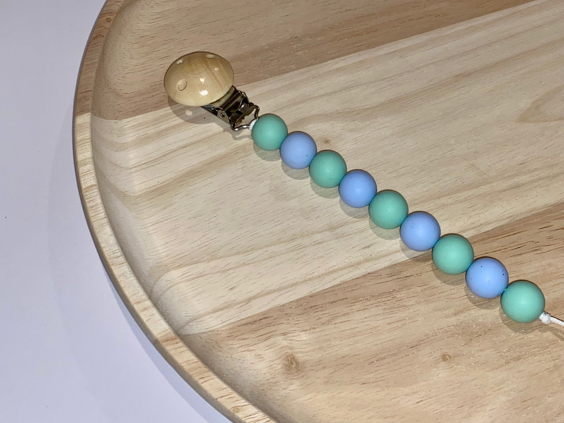 beaded silicone dummy chain baby accessory
