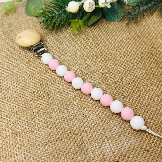 baby dummy chain silicone beaded