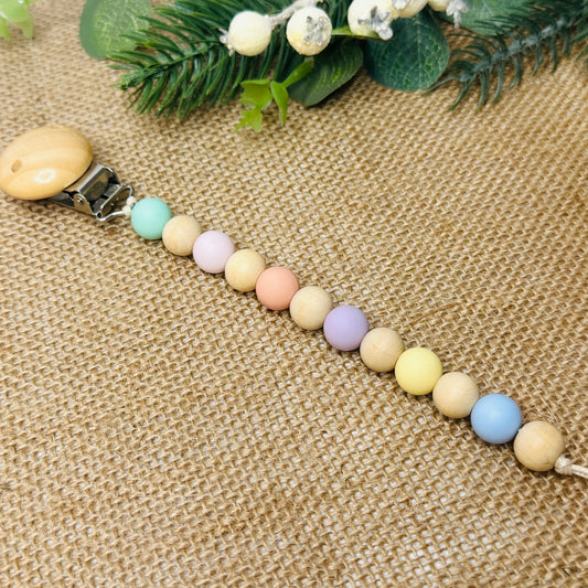 baby dummy chain silicone beaded
