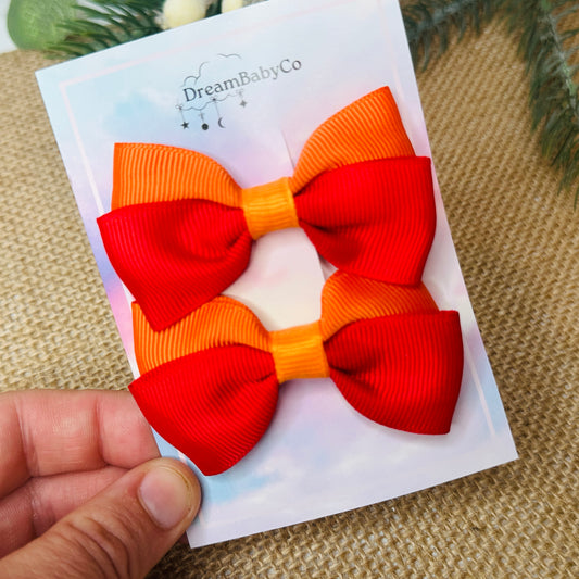 kids hair accessory bow clip set