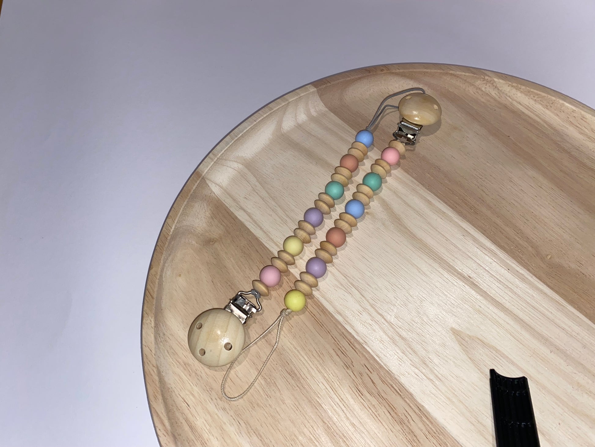 beaded silicone keychain accessory