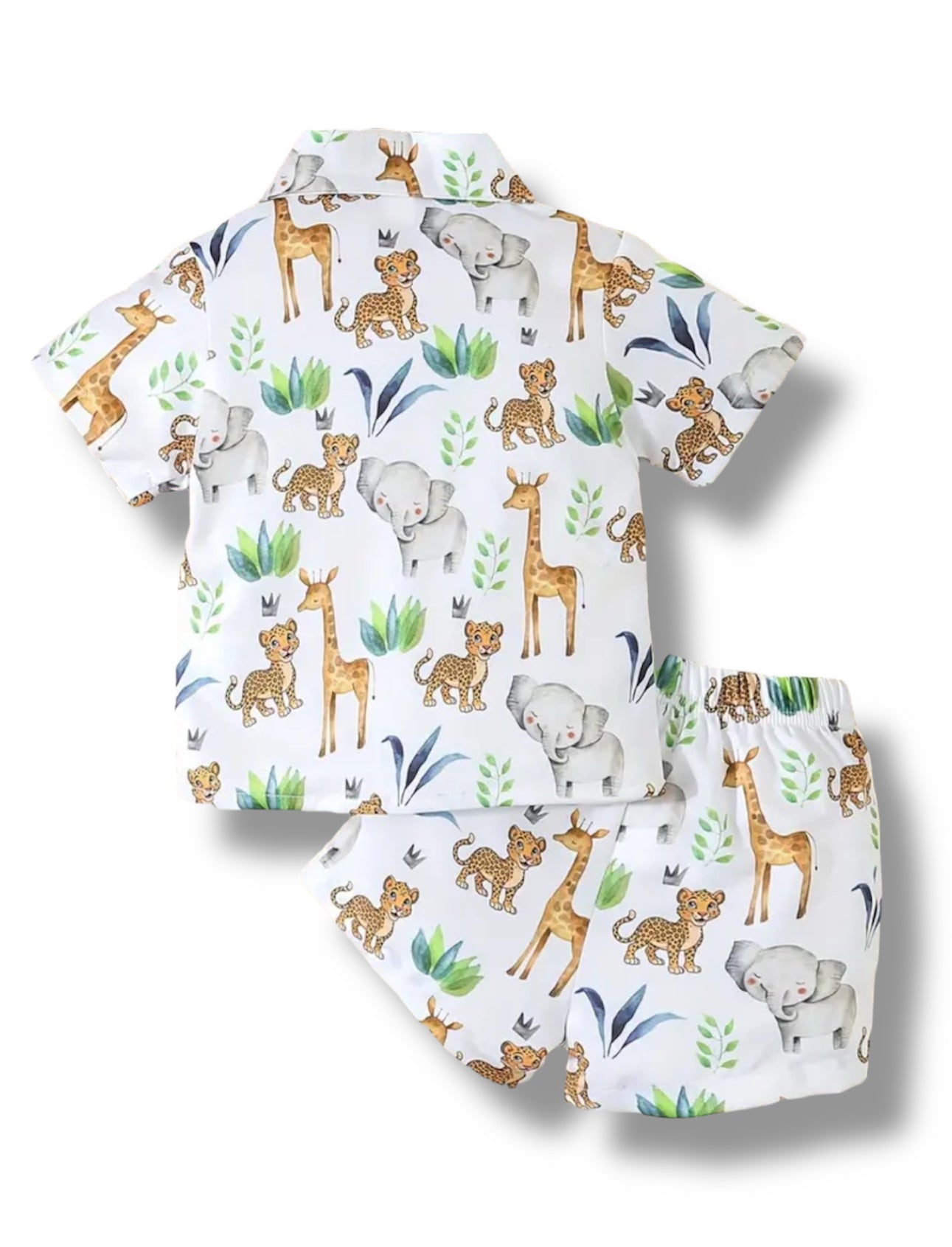 Safari buddies- Button Up + Shorts