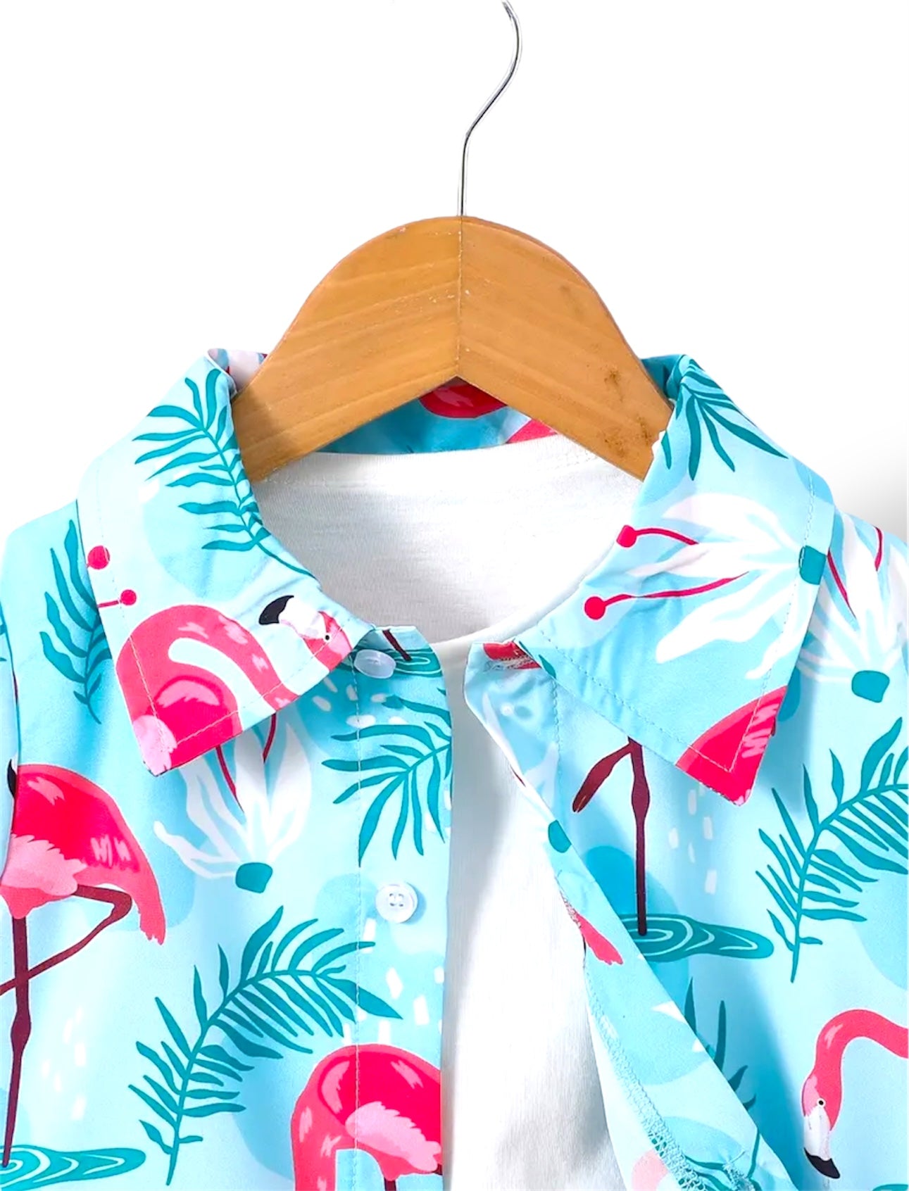Flamingo - Button Up + Shorts