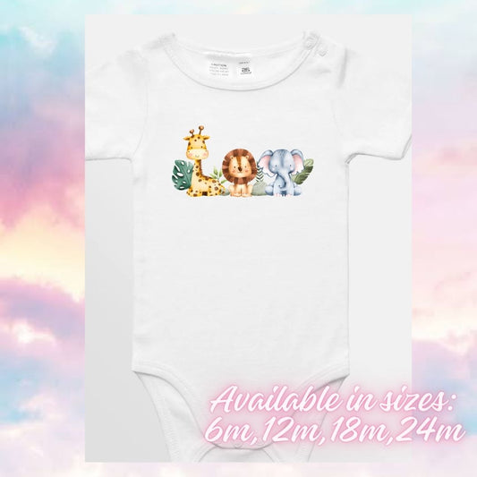 baby clothing boutique printed onesie